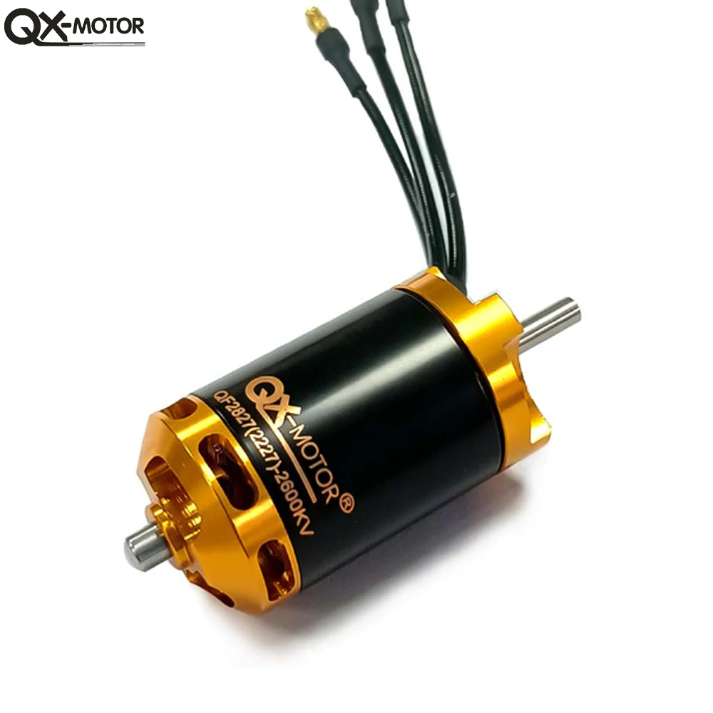 QX-MOTOR QF2827 Brushless Motor 1800kv 2300kv 2600kv 3500kv 3800kv for 70mm EDF Aircraft remote control toy parts