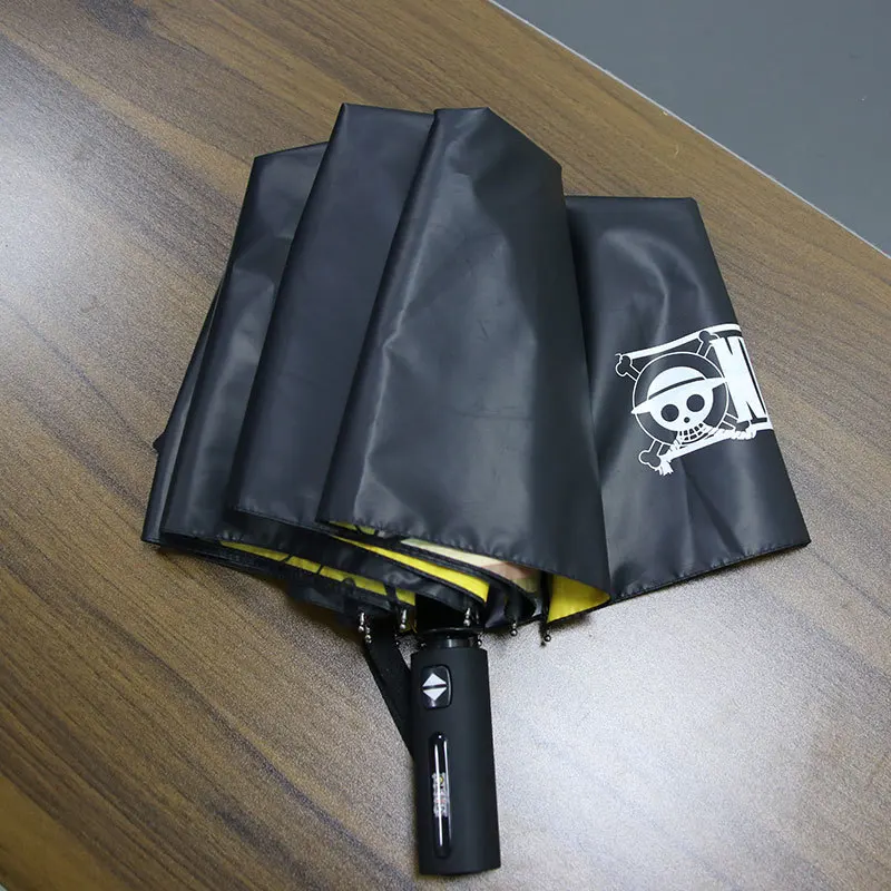 

Hot Selling Cartoon One Piece Anime Umbrella Folding Fully Automatic Luffy Zoro Umbrella Same Sunscreen Umbrella Birthday Gifts