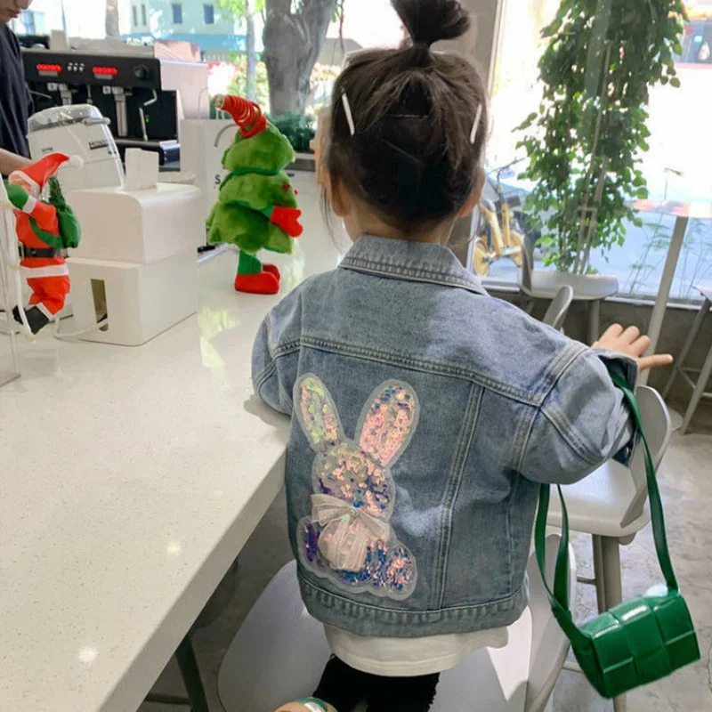 

Girls Baby's Kids Coat Jacket Outwear Cotton 2022 Jean Spring Autumn Overcoat Top Outdoor Party Teenagers Children's Clothing