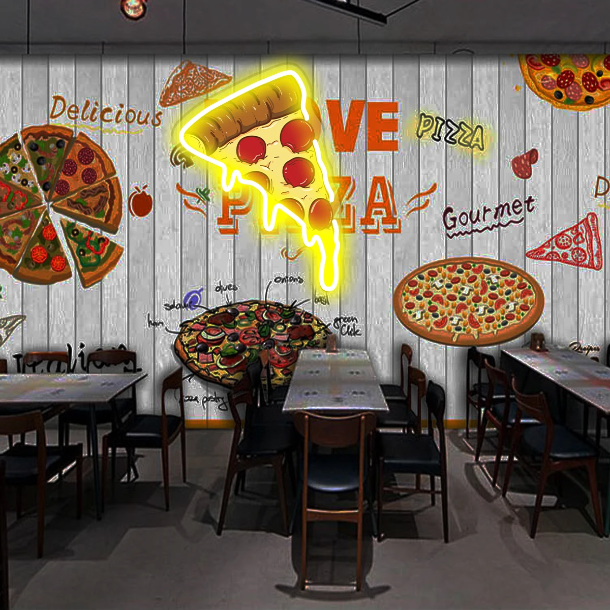 Pizza Shape Neon Custom, Aplicável a Pizza Shop Sinais, Mais atraente para Makeyour Loja, Mais atraente