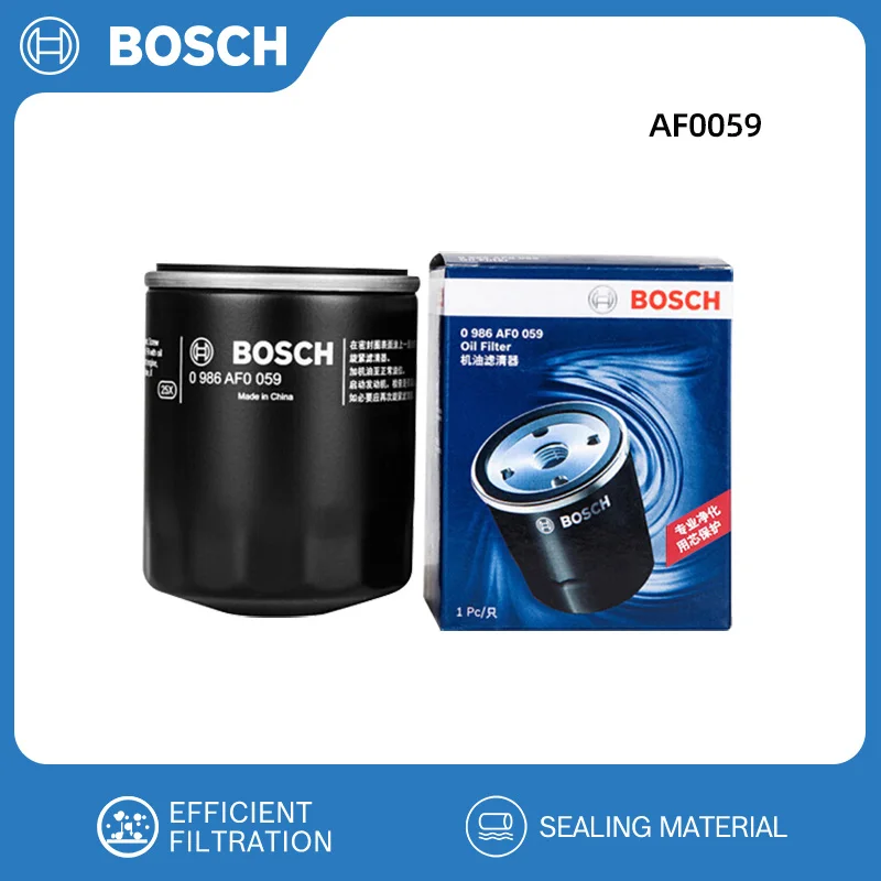 BOSCH AF0059 Oil Filter Fits Mitsubishi Honda BYD 15400-PLC-004 SMD136466 15400RTA003 SMD360935/30A4000100/MD360935 471Q-1012950