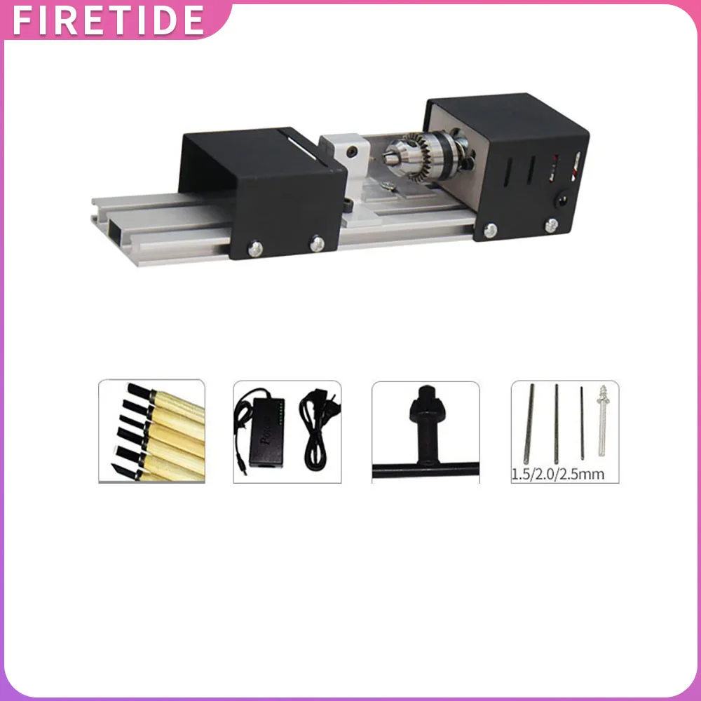 Woodworking Lathe Multifunctional Small Lathe High-precision Grinding Polishing Cutting Drilling Fixing Wood All-in-one Machine