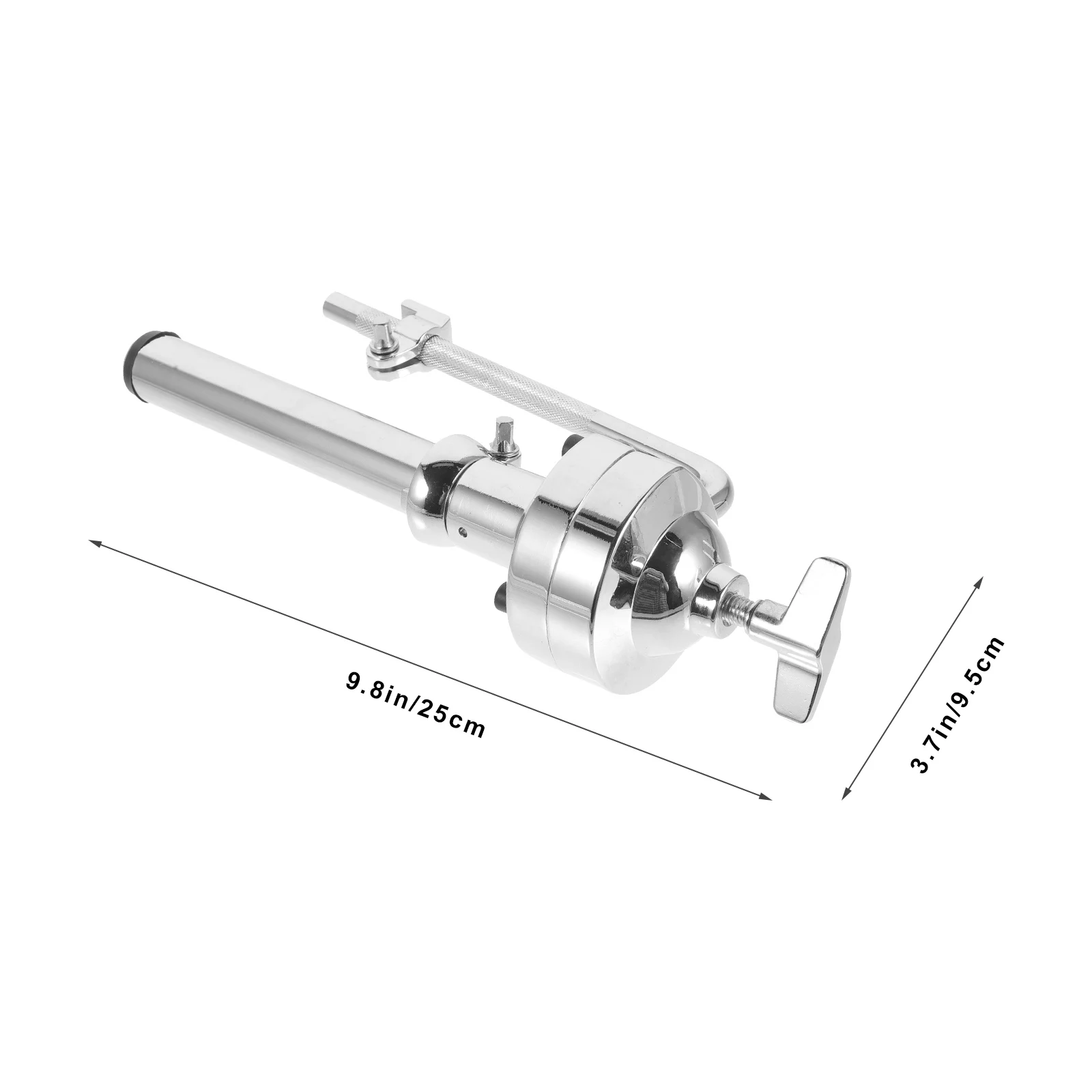 Kurzer Einarm-Tom-Trommelständer aus Zinklegierung, langlebiges Hardware-Ersatzteil für Kit-Zubehör, Percussion-Instrumentenhalterung