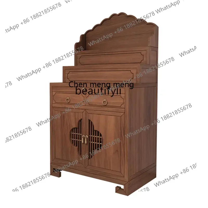 

X A Altar Incense Burner Table Household Solid Wood Buddha Shrine Altar New Chinese Style Desk Incense Table Altar Buddha Table