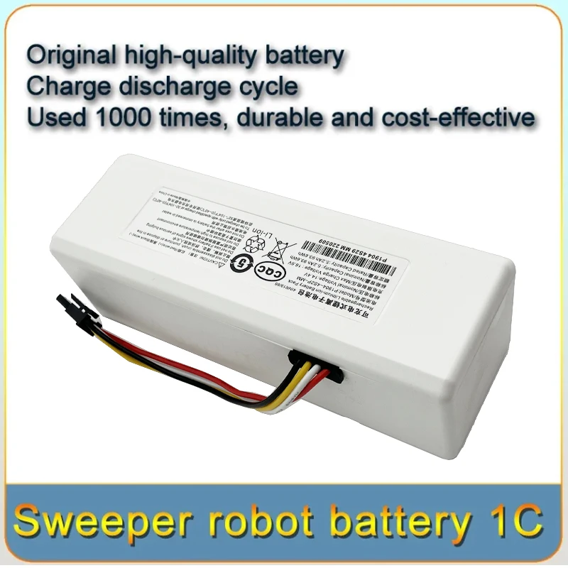 Brand new 14.4V P1904-4S2P-MM lithium Battery For Xiaomi Mijia 1C STYTJ01ZHM Robot Vacuum Mop Cleaner Accessories 12800mAh