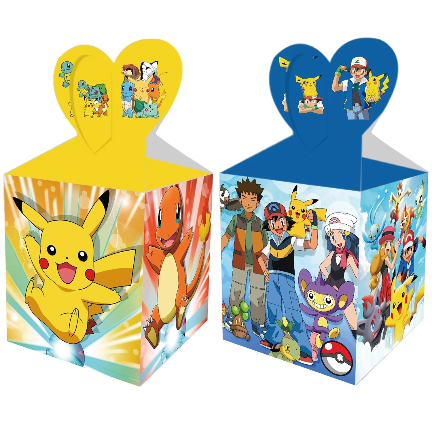 لوازم تزيين مشهد عيد الميلاد والمهرجانات بطابع بيكاتشو، وصناديق حلوى الحفلات، وصناديق الهدايا، وصناديق التفاح