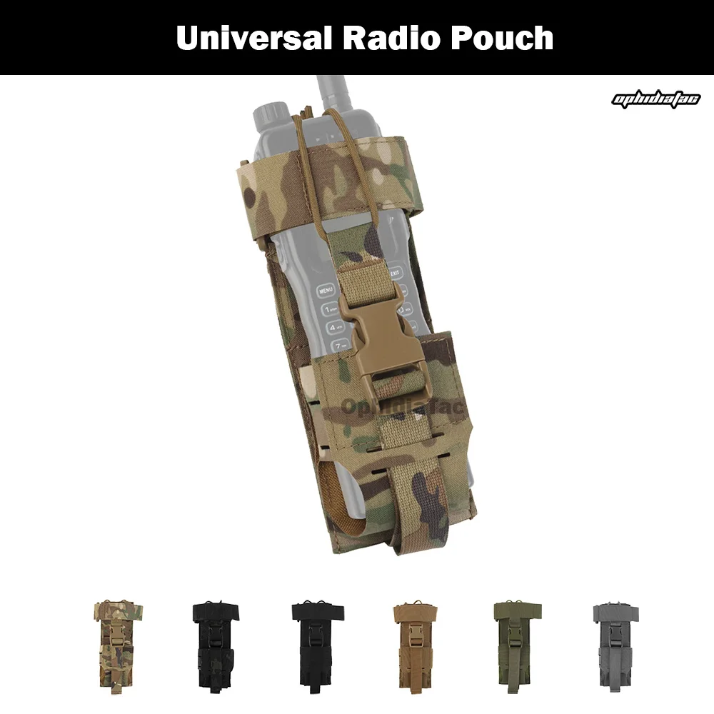 OphidianTac Universal MOLLE Pouch Radio Pouch Quick Release Comms Multi-radio Holder PRC152 163 Hunting Accessories