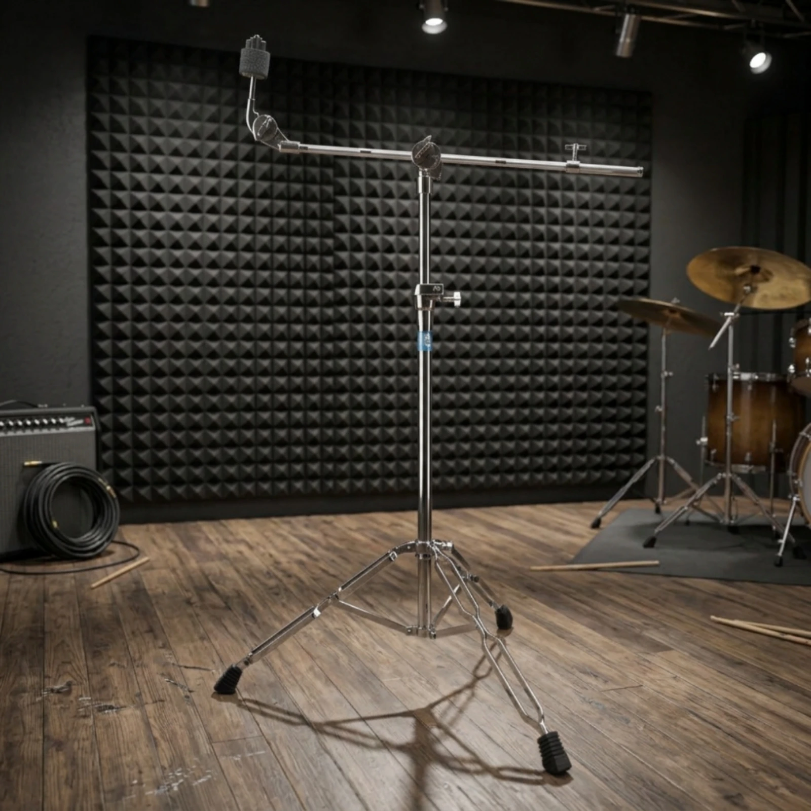 Cymbal Arm Stand Convertible Arm Cymbal Stand Drum Hardware Stable Portable for Drummers, Stage, Rehearsal Studio