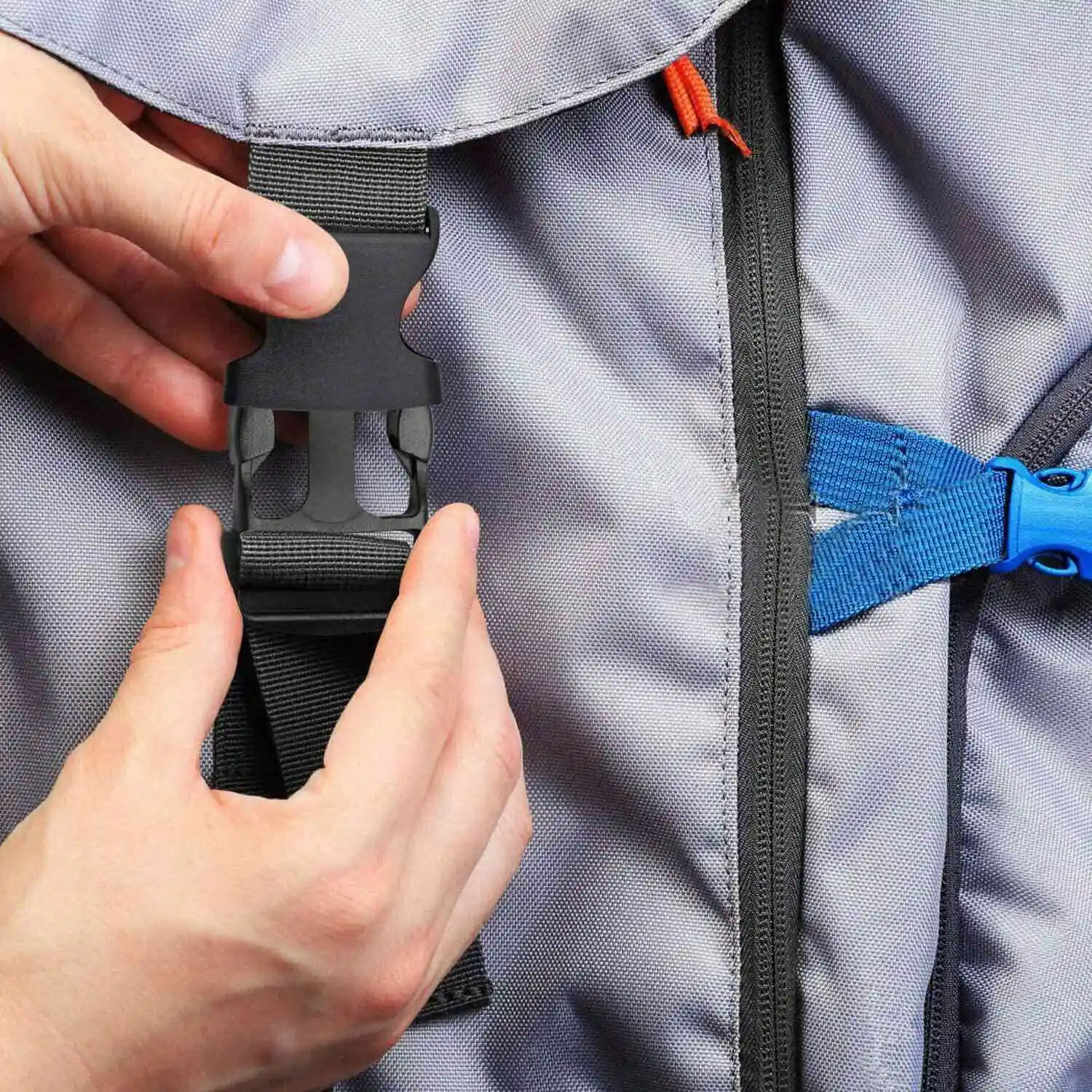 

A07I Нейлоновый ремень шириной 1 дюйм длиной 10 ярдов + 12 комплектов пластиковых 1-дюймовых плоских боковых пряжек для самостоятельного изготовления багажного ремня