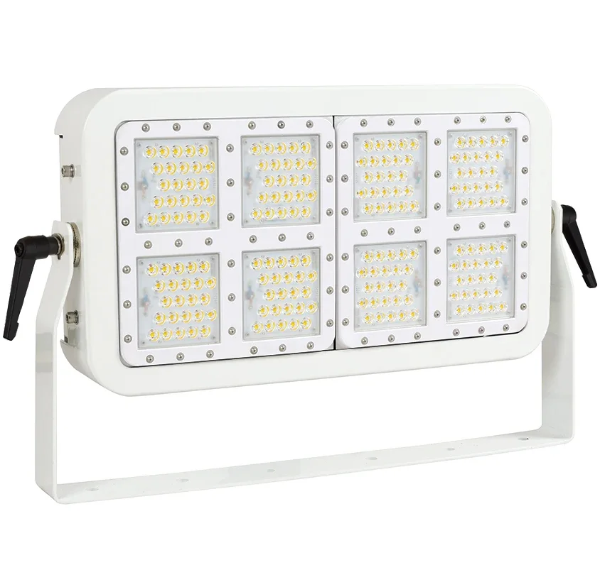 Professional 100W 200W 400WStainless Steel Floodlight    Body Manual Regulation IP66 IP67 Seat-Mounted Type for Ship & Stadium