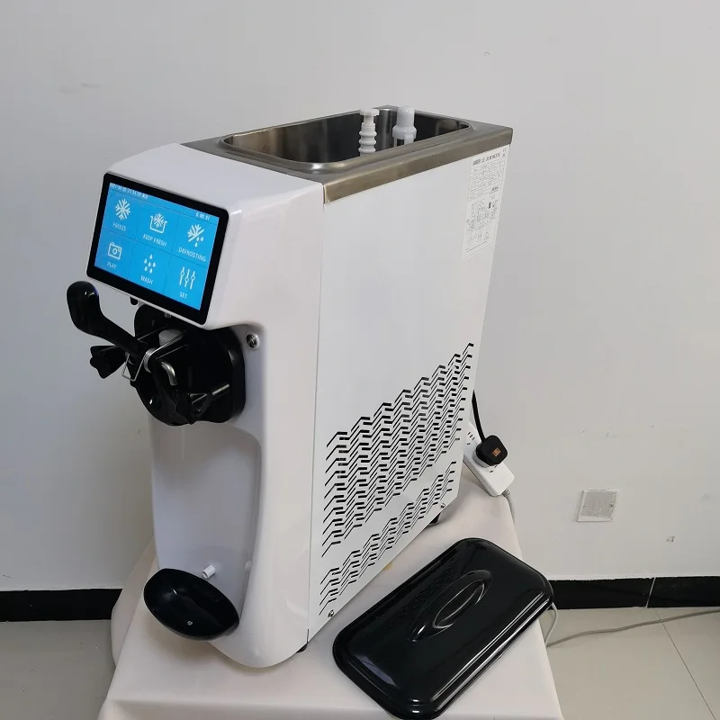 Il gelato morbido da banco produce la macchina Macchina per il gelato commerciale Distributore automatico di piccole dimensioni per yogurt a lunga durata