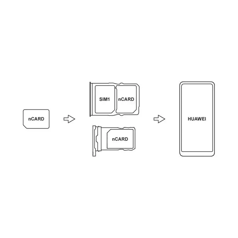 بطاقة ذاكرة Lexar NM nCARD 128GB 256GB 512GB قراءة ما يصل إلى 90 برميل/الثانية بطاقة TF لهاتف Huawei Phone nova/P60/P50/P40/P30 Mate20 Mate 30