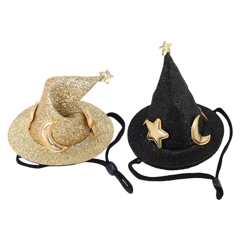 

2 Pcs Pet Hat Hamster Cosplay Funny Costume Accessory Small Halloween Headwear Decorative Accessories