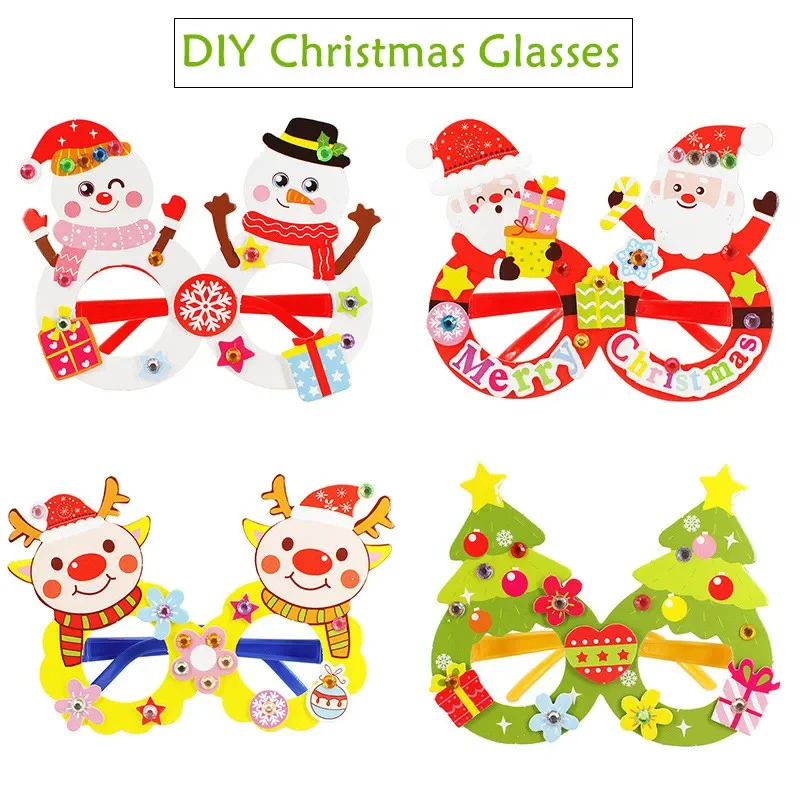 DIY Christmas Decoration Handicraft Craft Toys Socks Hat Handbag Kindergarten Handmade Materials Kits Kids Gifts