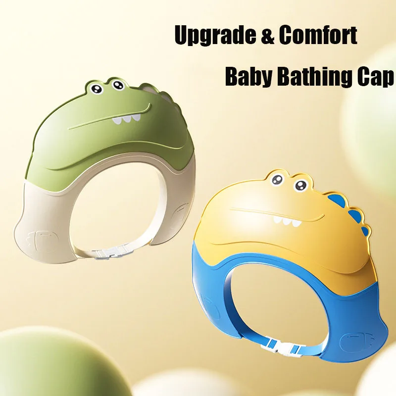 Upgrade Baby Shower Cap Shield Visor Baby Hat For Eye and Ear Protection Adjustable 0-12 Years Children Washing Hair Care Tool