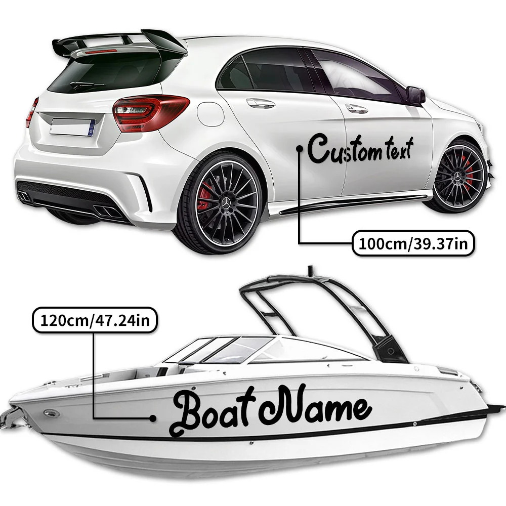 1PC Boat Stickers Customised Waterproof DIY Fishing Boat Yacht Jet ski Kayak Dinghy Vehicle Windshield Side Body Vinyl Decals - view 6