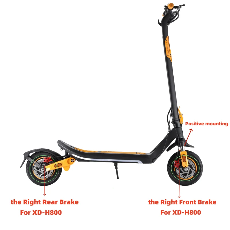 XOD Elektrofahrrad-Roller-Bremsen, wasserdicht, 2-polig, XD-H800/XD-H880, Abschaltung der Bremse für KuKirin G2, G2MAX, G3PRO, G4, M4, G5 – Detail 12