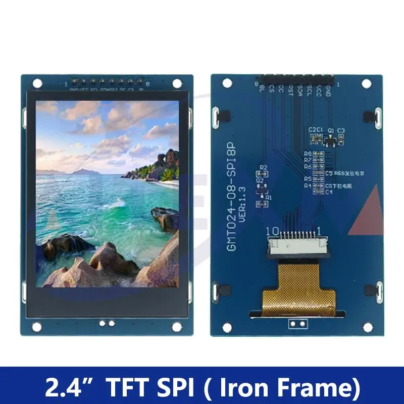 Modul Layar LCD TFT Serial Port SPI 1.77 / 2.4 / 2.8 / 3.5 Inci 240x320 320x480 5V/3.3V Adaptor PCB ST7789V/ST7796S YANXD