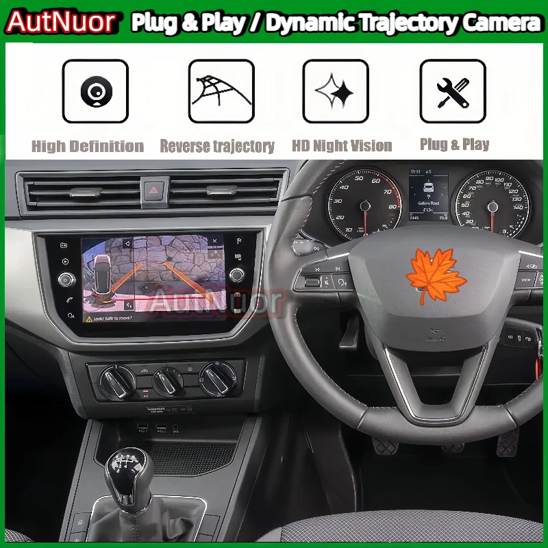 Rear Reverse Camera For SEAT Ibiza FR 6F KJ1 2017 ~ 2023 Canbus Dynamic Trajectory Camera Plug and Play Without Coding