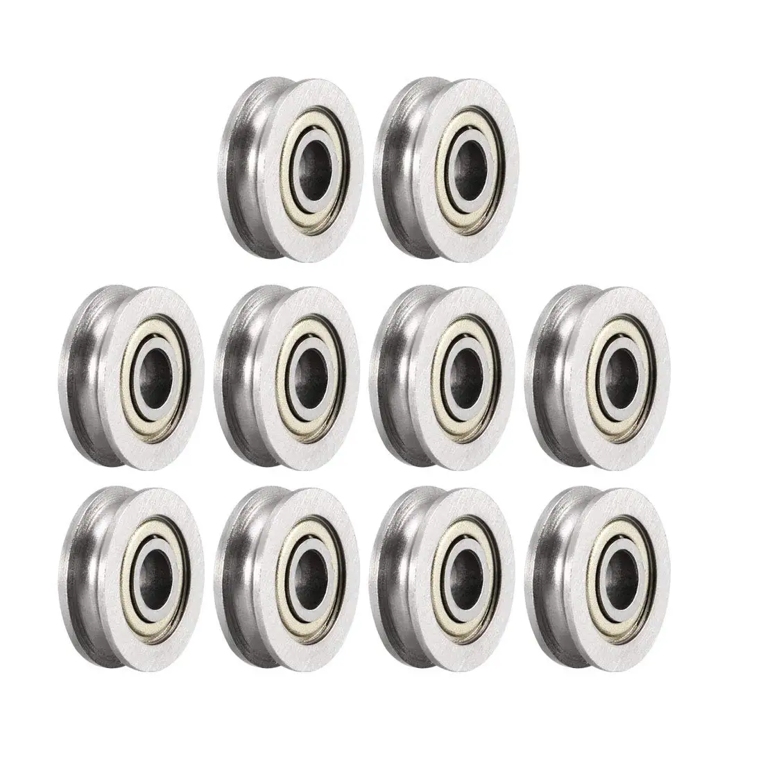 10pcs U604ZZ 604UU Deep Groove Ball Bearings 4mmx13mmx4mm Double Metal Shielded Carbon Steel Bearings