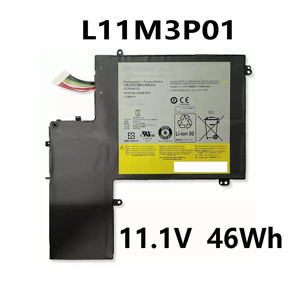 L11M3P01 11.1V 46Wh Laptop Battery for Lenovo ldeapad U310 MAG6BGE 4375-B2U 3ICP5/56/120