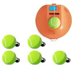 Set palline da rimbalzo per allenatore tennis Attrezzatura per allenamento da tennis portatile Allenatore tennis per