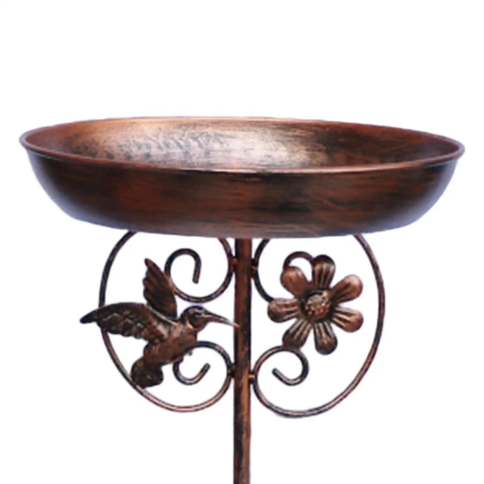 Bird Feeder Tray with Stake Decorative Gift Outdoor Bird Bath Bowl Landscape for Park Porch Courtyard Balcony Wildbird Drinking