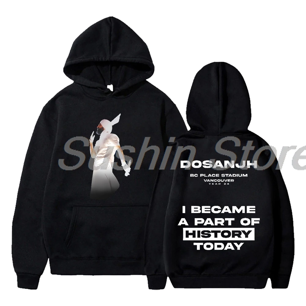 Diljit-Sudadera con capucha Dosanjh History para hombre y mujer, ropa de calle de manga larga, estilo Hip Hop, 2024