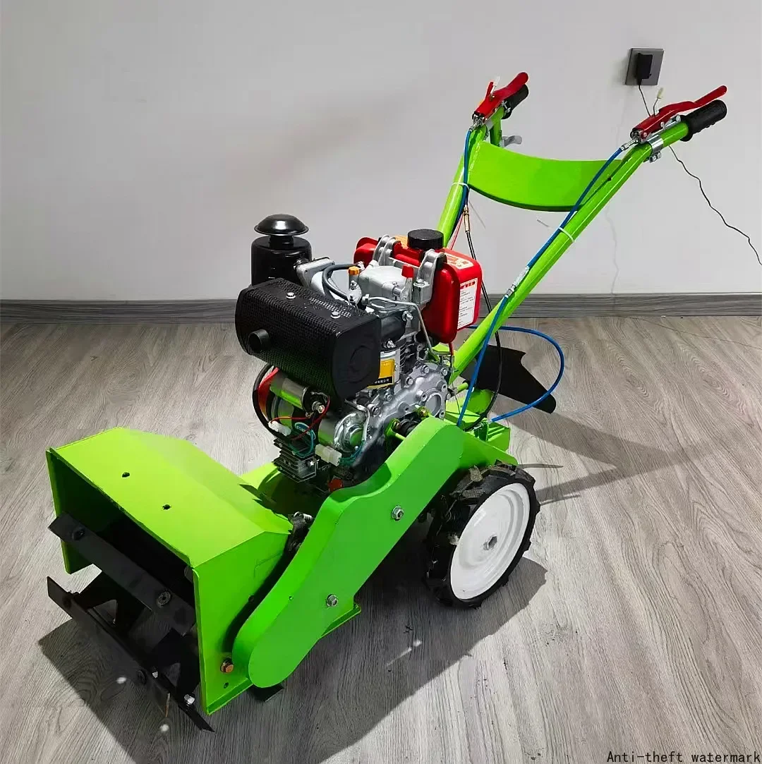 2025 Hot Selling Product-Lightweight Hand-Push Weeder, Soil Loosening and Ditching Machine, Rotary Tiller,Power Tiller Model 170
