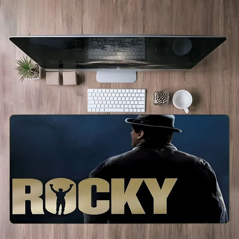 لوحة ماوس ألعاب كبيرة غير قابلة للانزلاق من روكي بالبوا - قاعدة مطاطية متينة، تصميم نابض بالحياة للرياضات الإلكترونية والاستخدام المكتبي، مثالية للوحة المفاتيح #3