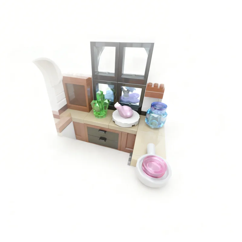 2313pcs MOC Amethyst Potion Shop BrickLink Designer Program Model Building Blocks Toy Assemble DIY Art Birthday Display Brick