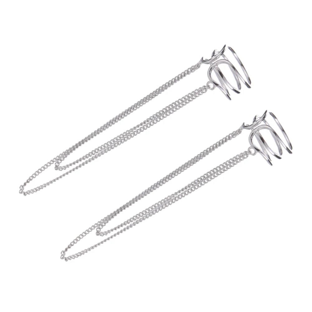 

S925 Sterling Silver Tassel Earrings Lightweight Women Dangle Party Wedding Banquet Gifts Stylish Chain Design Earrings
