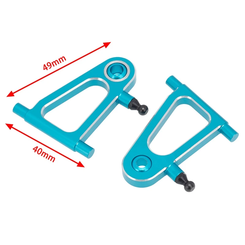 2 pièces de bras de suspension inférieur avant en métal pour Tamiya TT-01 TT01 TT-01E TT01E 1/10 RC pièces de mise à niveau de voiture