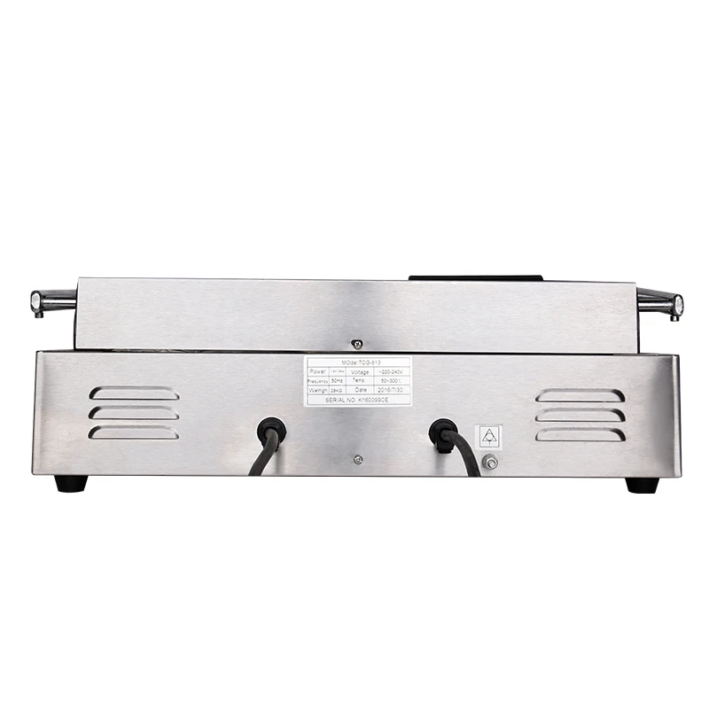 Commercial Electric Stripe Contact Grill Panini Press Plates Sandwich Press Plates Eelctric Steak Contact Grill  Double Stoves