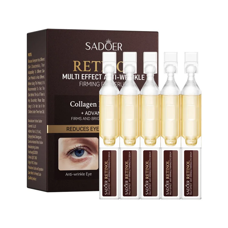 Retinol-Augenserum, Anti-Falten-Straffung, Kollagen-Essenz, erhellt feine Augenlinien, reduziert Augenringe, Tränensäcke, Schwellungen