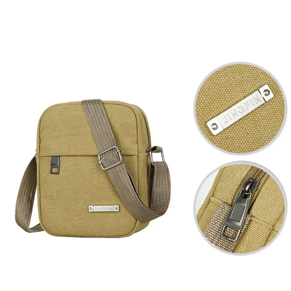 Bolsa de lona pequena para homens, bolsa crossbody, mochila telefônica, compras, viagem, pano