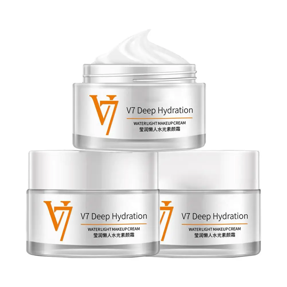 50g V7 Toning Light Face Cream Moisturizing Whitening Anti Essence Cream Wrinkle Care Day Face Anti-aging T5c1