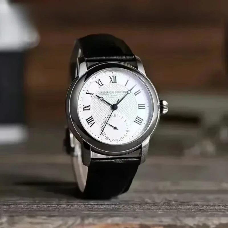 أزياء فاخرة العلامة التجارية الأصلية الساعات ثلاثة أيدي ساعات رجالية عالية الجودة حزام من الجلد كوارتز ساعة اليد AAA هدية الساعات