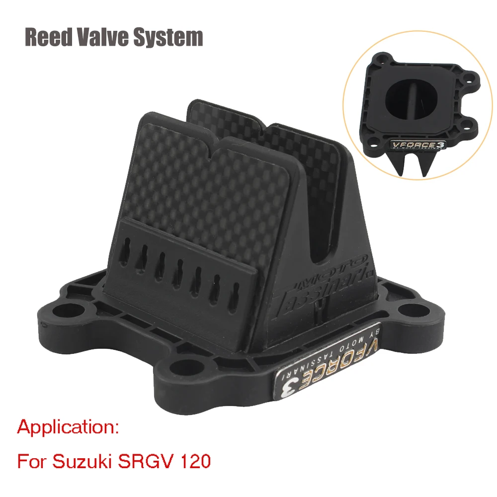 For Suzuki SRGV 120 Satria RG Sport Reed Petals Intake Fuel Palhetas Carbon Fiber V-Force 3 VForce3 SRGV120 Reed Valve System