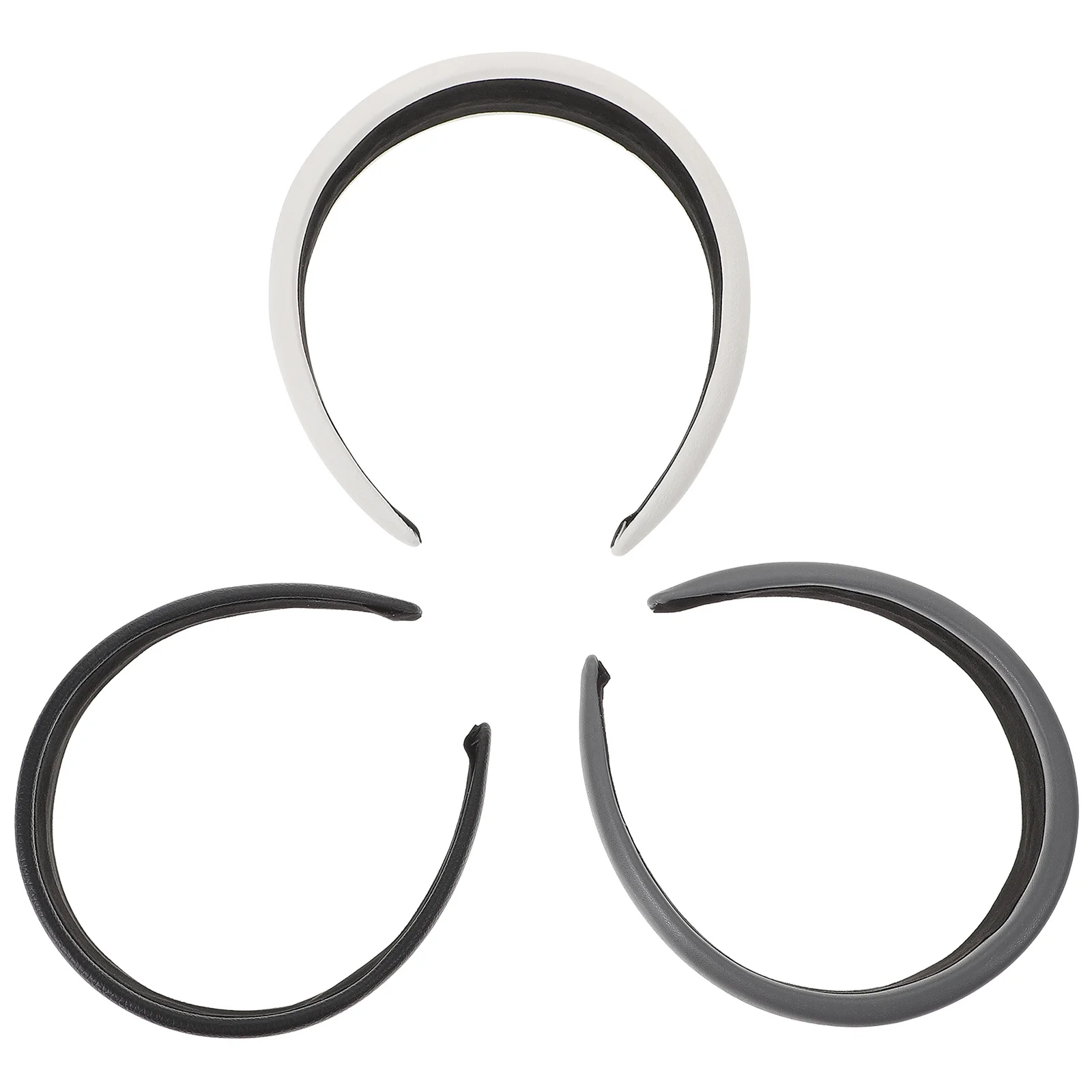 3 قطع من عصابة الرأس النسائية المرنة غير القابلة للانزلاق بدون تجعد، إكسسوارات الشعر خفيفة الوزن للاستخدام المنزلي في صالونات التجميل