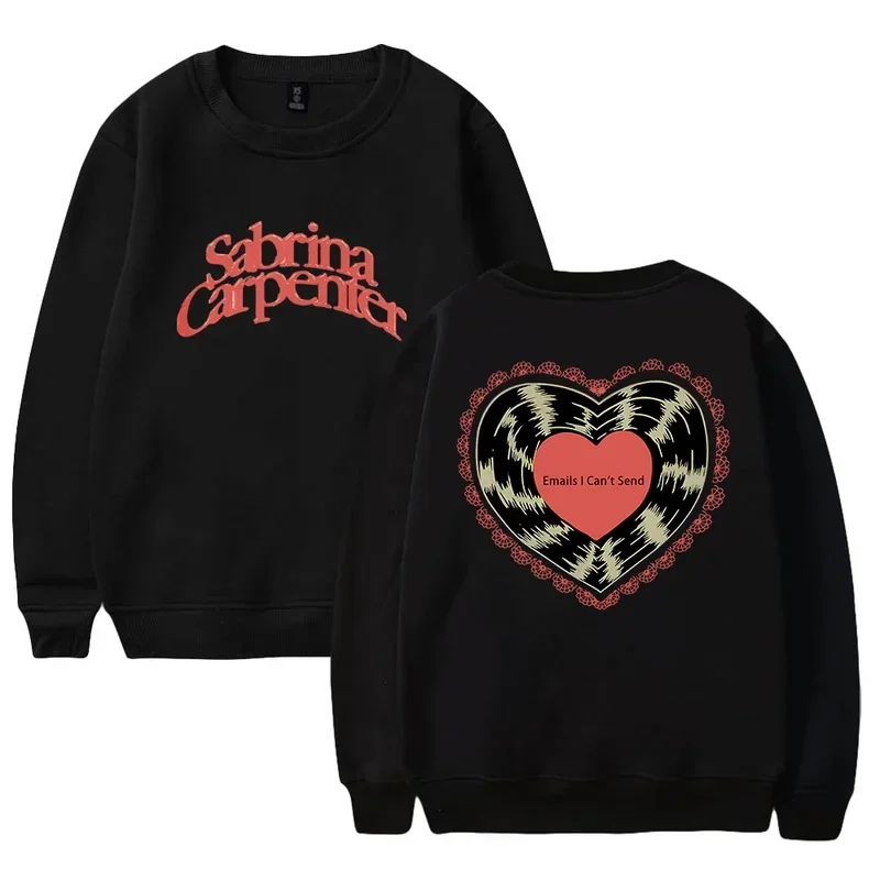 2024 Sabrina Carpenter Emails I Can't Send Merch Pop Singer Crewneck Long Sleeve Streetwear Men Women Sweatshirt Fashion Clothes