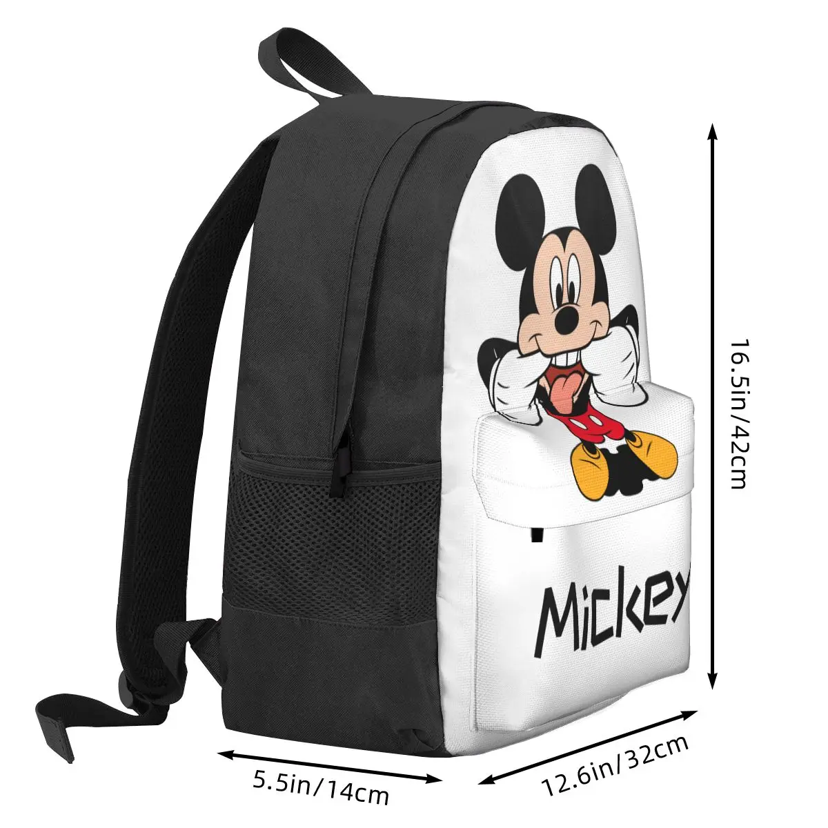 Mickey Mouse Sticking Out Tongue Backpack Mochila 3D Print Classical Student School Bag Laptop Mochila Kid Large Capacity Travel