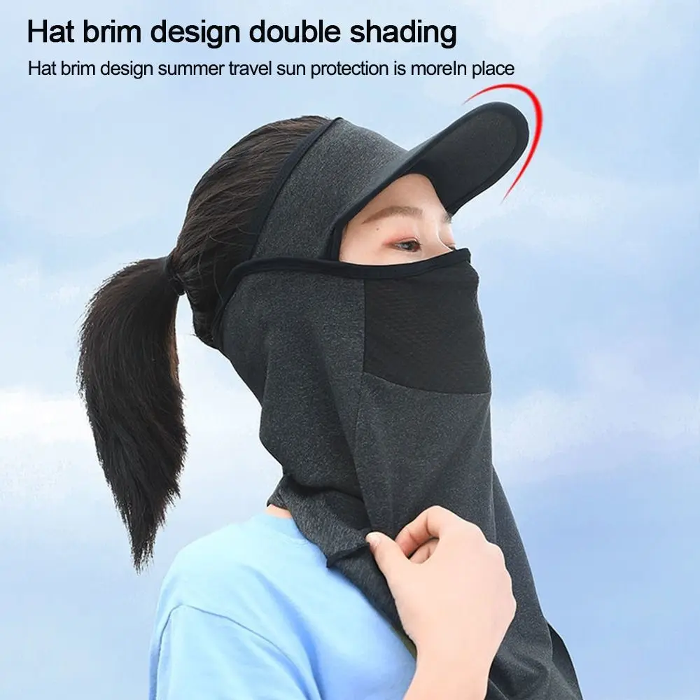 Breathable Ice Silk Face Seamless Scarf Motorcycle Sun Protection Headgear Cover Cycling Sports Breathable Summer Outdoor