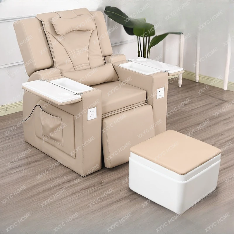 Electric Nail Beauty Sofa Single Foot Massage Chair Nail Salon Multi-Functional Eyelash Pedicure Foot Bath Sofa