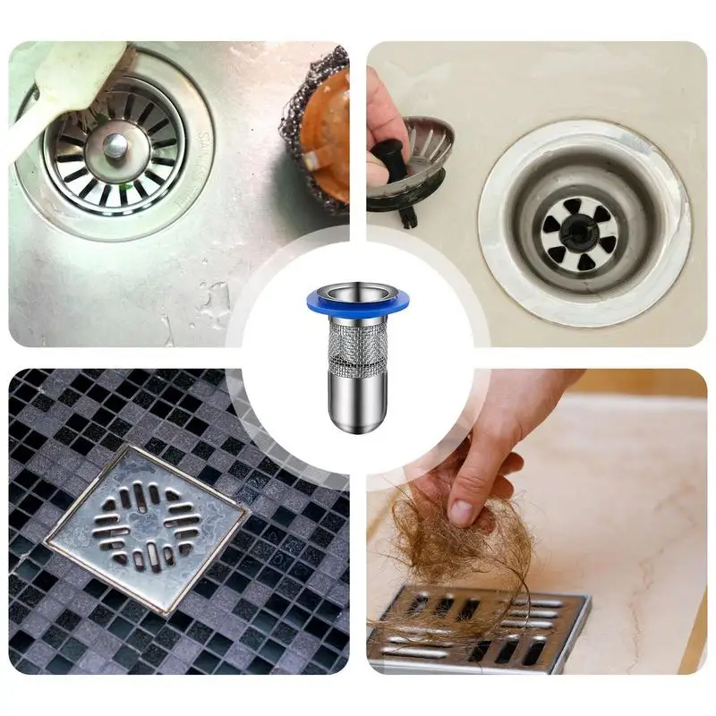 Floor Drain Plug Odor Proof Shower Drainage For Toilet Bathroom And Kitchen Accessories For Dormitory Hotel Basement Apartment