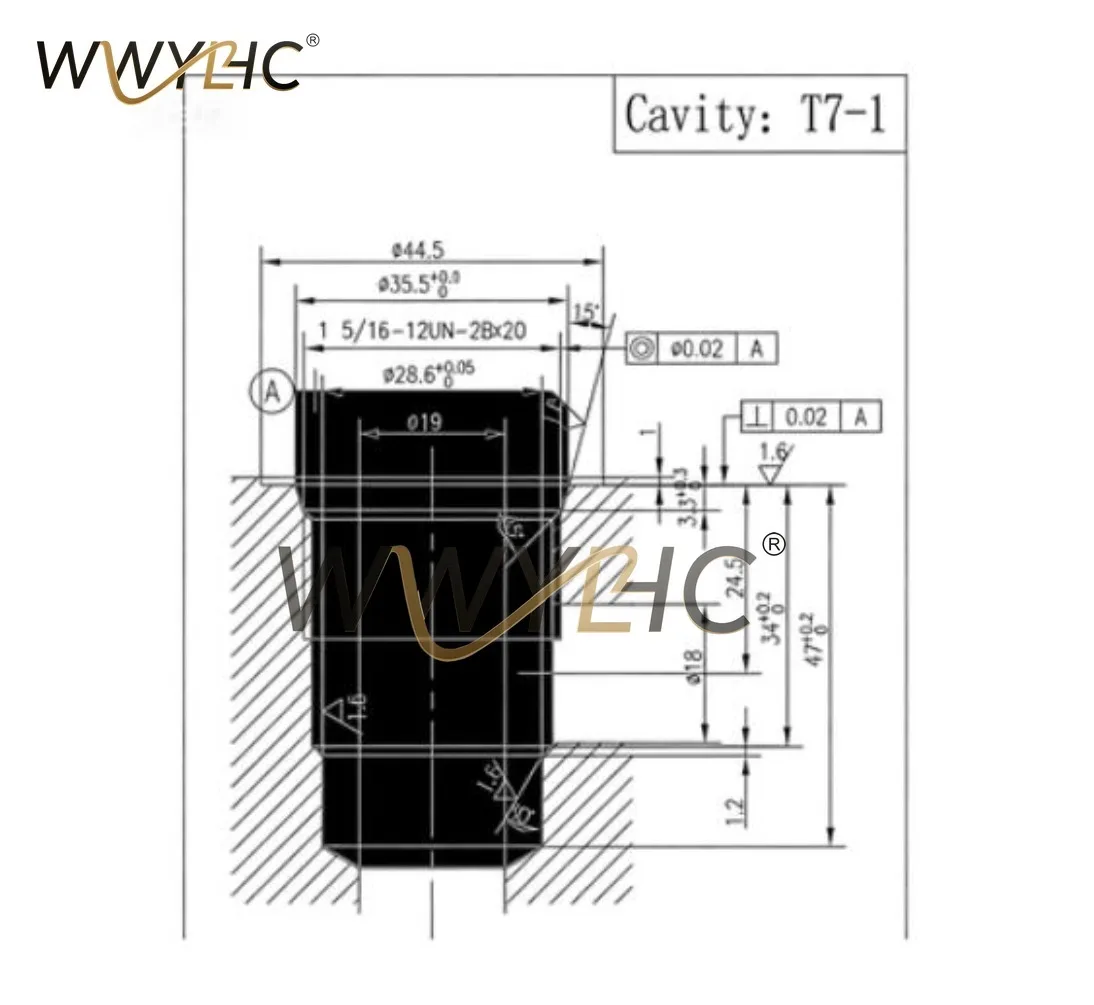 24V Solenoid Valve Hydraulic SV16-20 Normally Closed Pressure Relief Check Valve