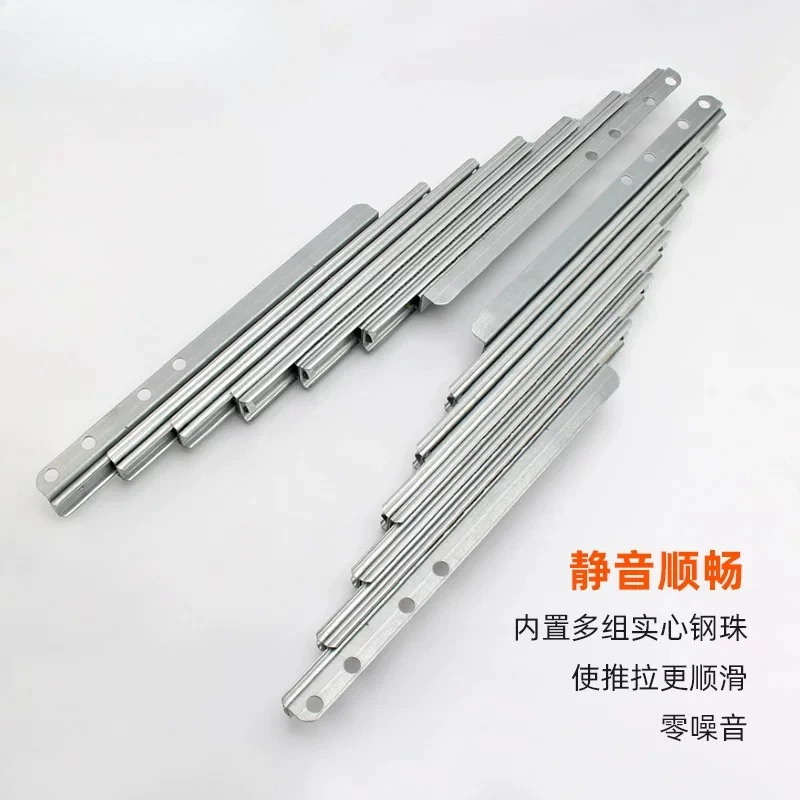 Invisible Telescopic Table Rail Aluminum Alloy Folding Extendable Slide Mechanism for Expandable Tables