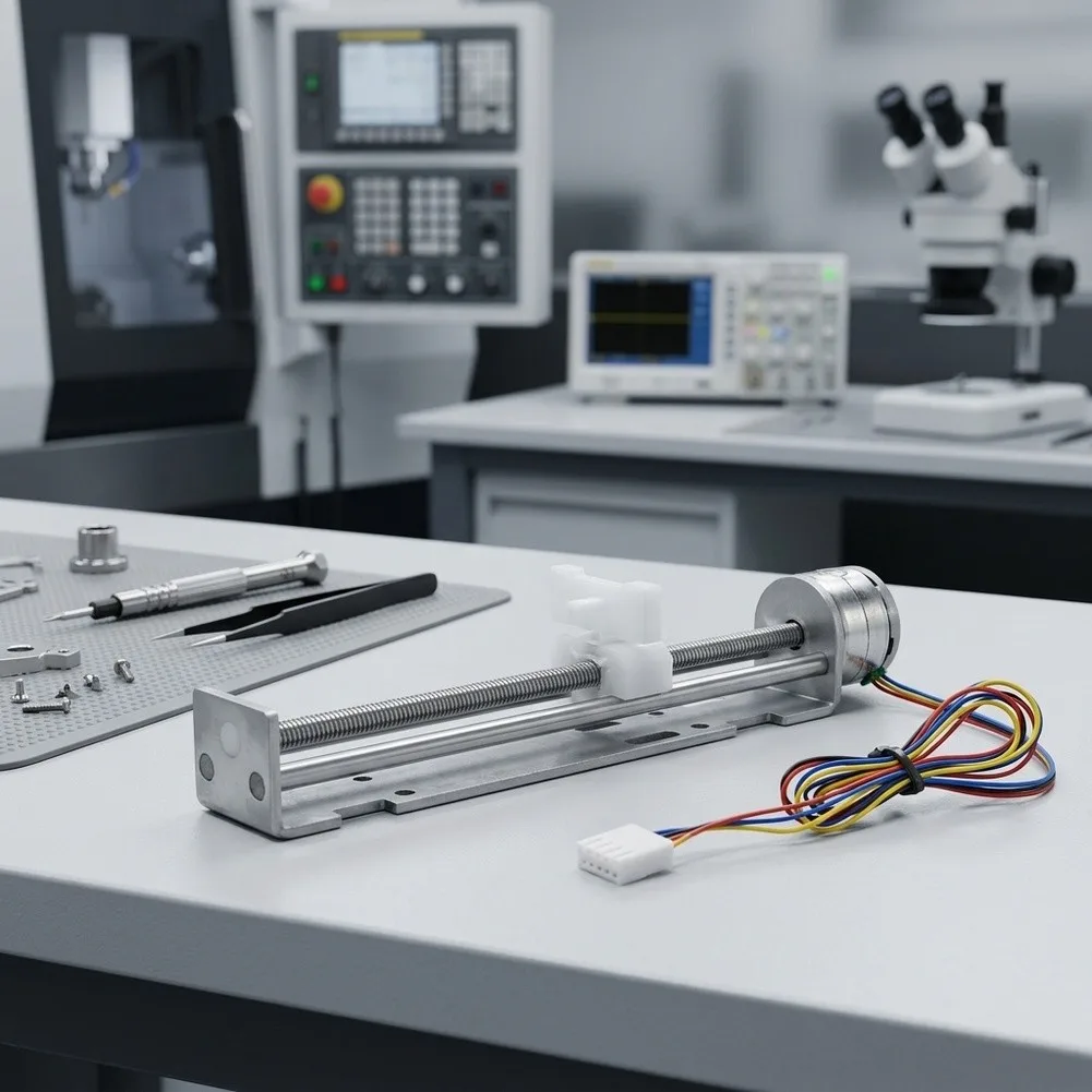 For Aesthetic Instruments 4-wire Linear Actuator Linear Stepper Motor For Precise Positioning Tasks Reduced Space Usage