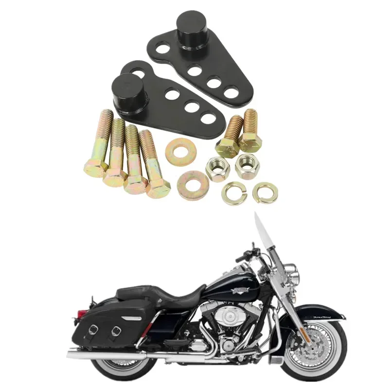 

For Harley Touring Electra Street Glide FLHX Road King 2002-2016 Black Motorcycle Parts Adjustable Lowering Kit