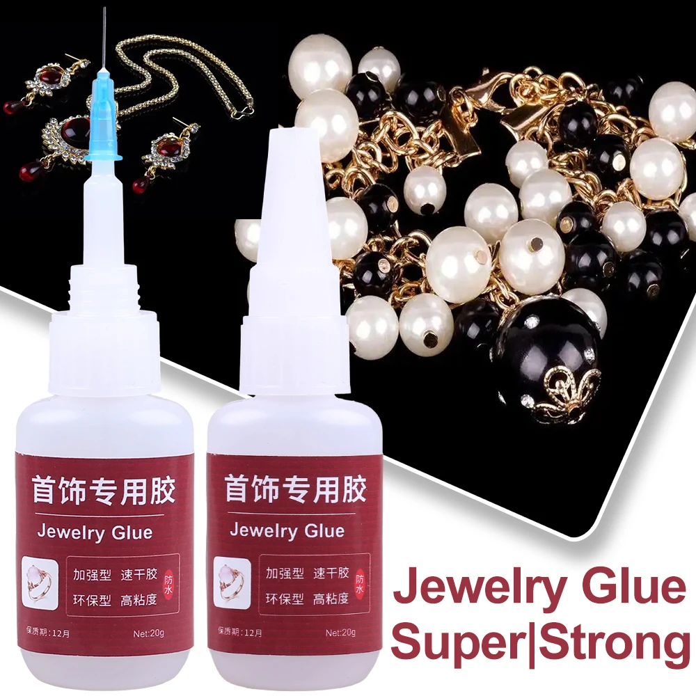 Transparent Super Strong Glue Jewelry Gemstone Diamond Extra Instant Adhesive Quick Drying Cyanoacrylate 502 Craft Repair Cement